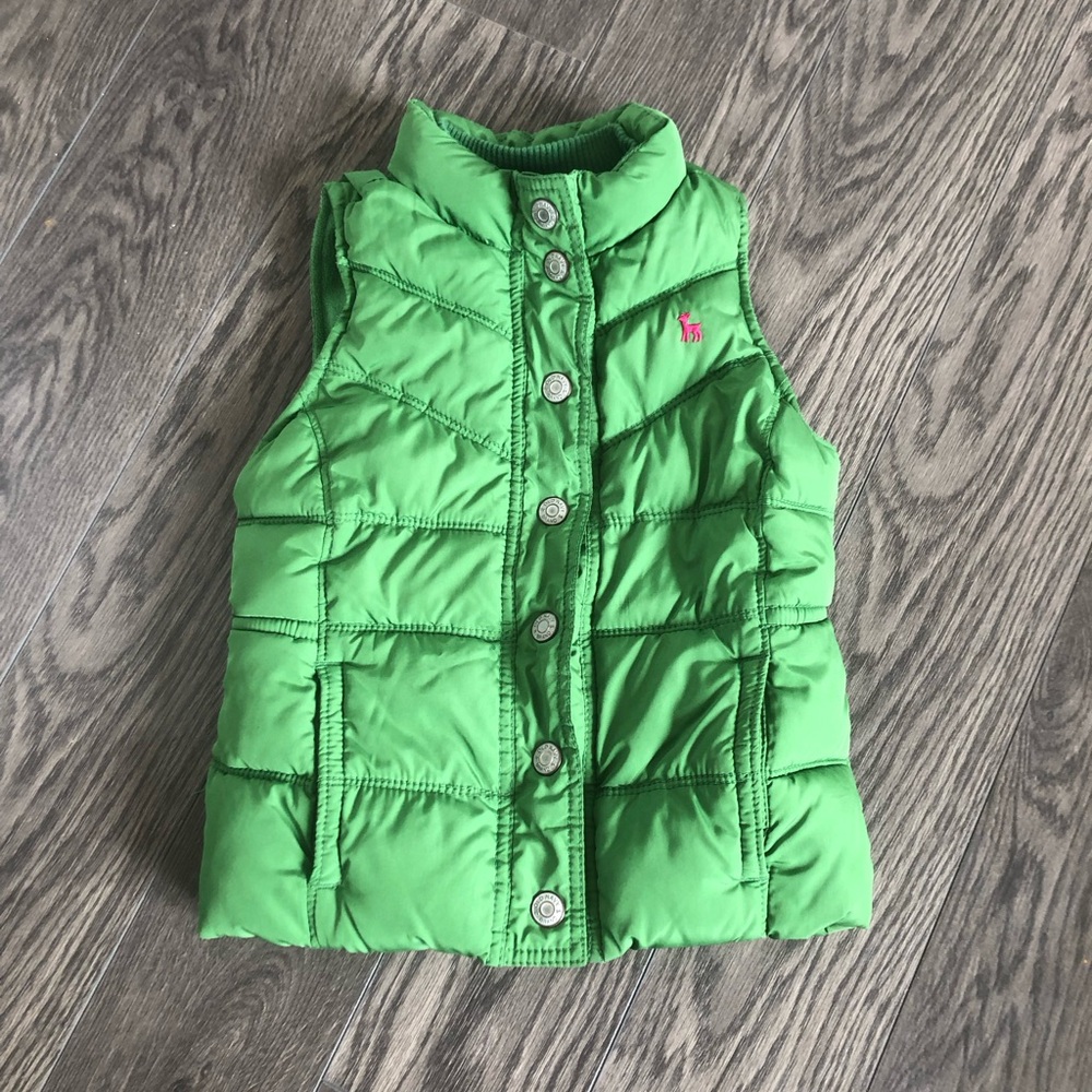 Old‎ Navy Bright Green Quilted Puffer Vest | Size XS